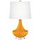 Color Plus Gillan 28" High Carnival Orange Glass Table Lamp