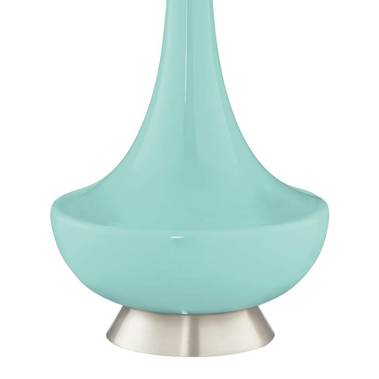 Image 5 Color Plus Gillan 28" High Modern Cay Blue Glass Table Lamp more views