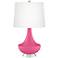 Color Plus Gillan 28" High Modern Glass Blossom Pink Table Lamp