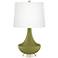 Color Plus Gillan 28" High Modern Glass Rural Green Table Lamp