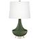 Color Plus Gillan 28" High Secret Garden Green Glass Table Lamp