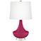 Color Plus Gillan 28" High Vivacious Pink Glass Table Lamp