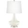Color Plus Gillan 28" High West Highland White Glass Table Lamp