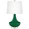 Color Plus Gillan 28" Modern Glass Greens Table Lamp