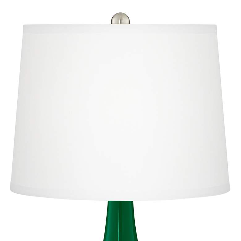 Image 4 Color Plus Gillan 28" Modern Glass Greens Table Lamp more views