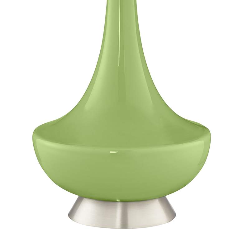 Image 5 Color Plus Gillan 28" Modern Lime Rickey Green Glass Table Lamp more views
