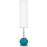 Color Plus Jule 62" Caribbean Sea Blue Modern Floor Lamp