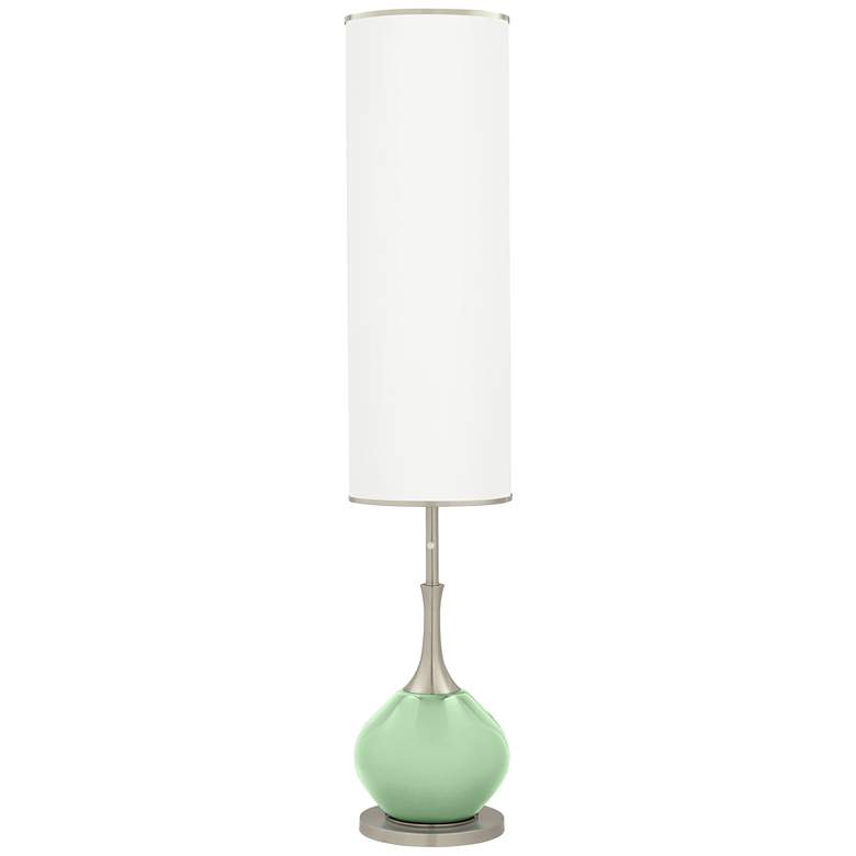 Image 1 Color Plus Jule 62" Flower Stem Green Modern Floor Lamp