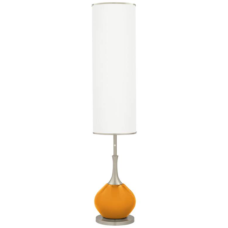 Image 1 Color Plus Jule 62 inch High Carnival Yellow Modern Floor Lamp