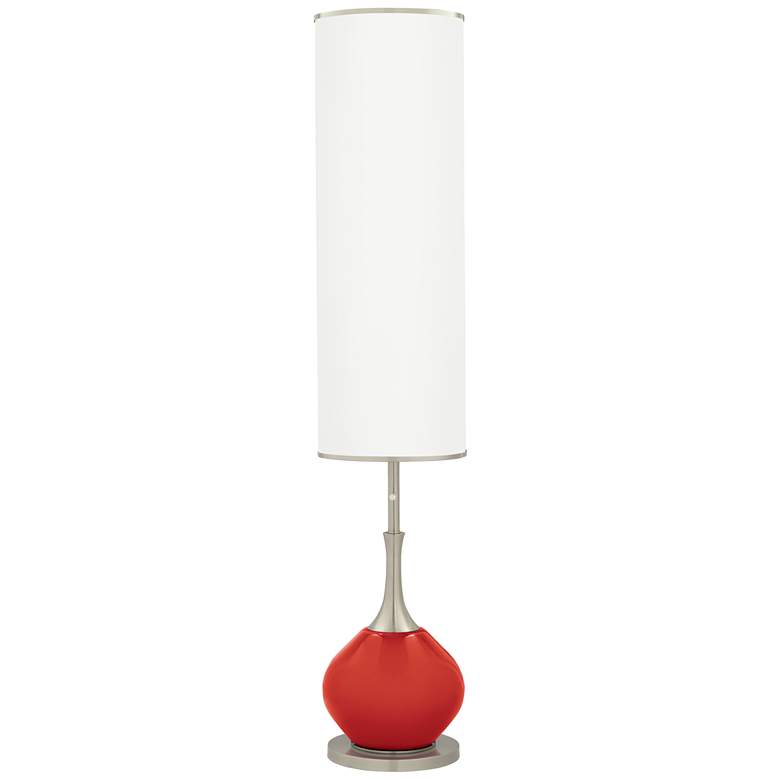 Image 1 Color Plus Jule 62 inch High Cherry Tomato Red Modern Floor Lamp