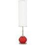Color Plus Jule 62" High Cherry Tomato Red Modern Floor Lamp