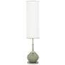Color Plus Jule 62" High Evergreen Fog Glass Floor Lamp