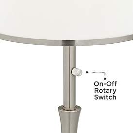 Image3 of Color Plus Jule 62" High Gauntlet Gray Modern Floor Lamp more views