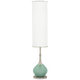 Image1 of Color Plus Jule 62" High Grayed Jade Green Modern Floor Lamp