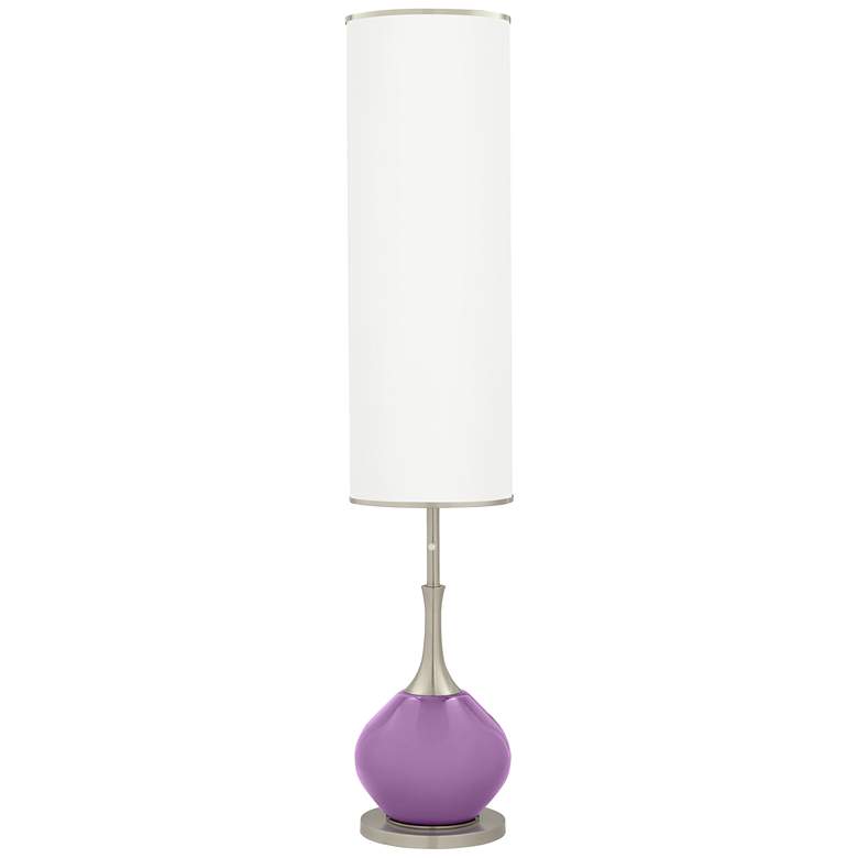 Image 1 Color Plus Jule 62 inch High Modern African Violet Purple Floor Lamp