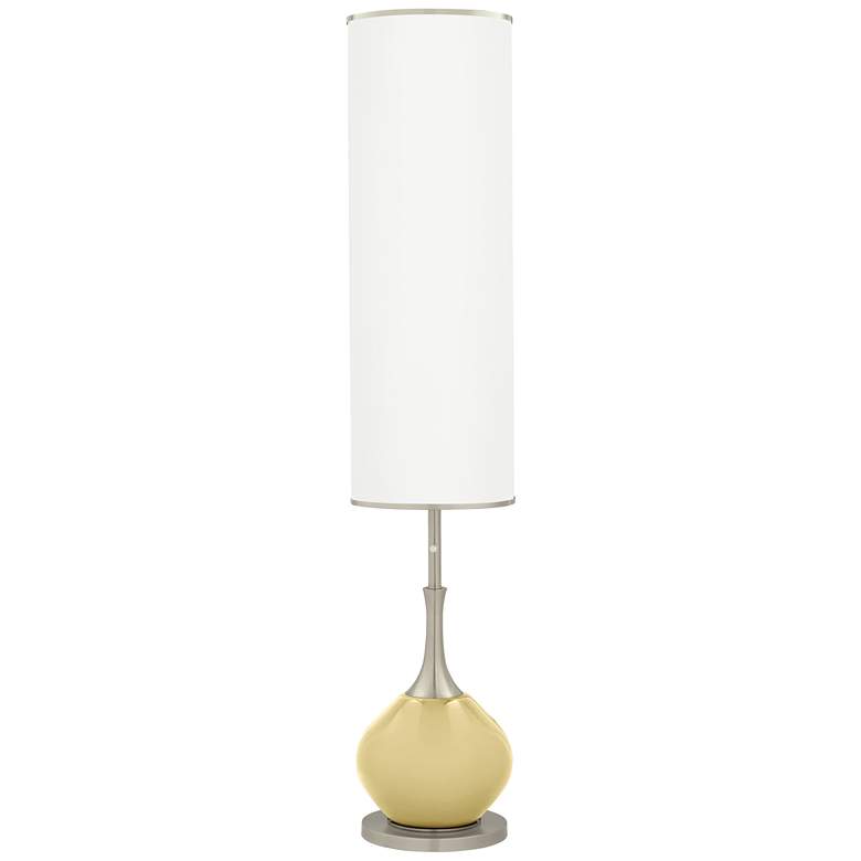 Image 1 Color Plus Jule 62 inch High Modern Butter Up Yellow Floor Lamp