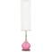 Color Plus Jule 62" High Modern Candy Pink Glass Floor Lamp