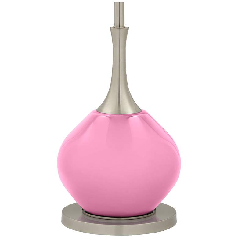 Image 4 Color Plus Jule 62" High Modern Candy Pink Glass Floor Lamp more views