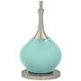 Color Plus Jule 62" High Modern Cay Blue Floor Lamp