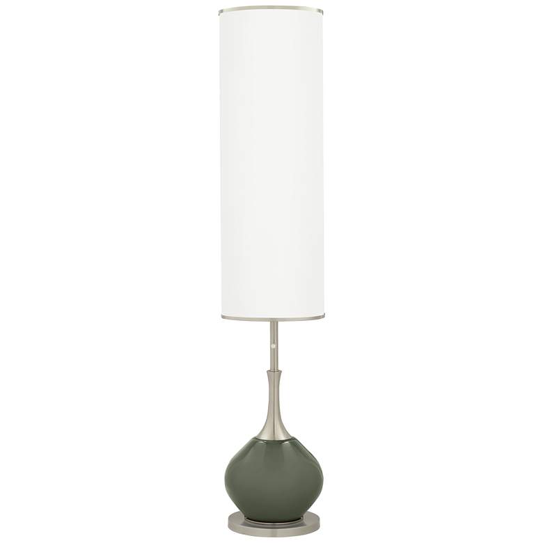 Image 1 Color Plus Jule 62 inch High Modern Deep Lichen Green Floor Lamp