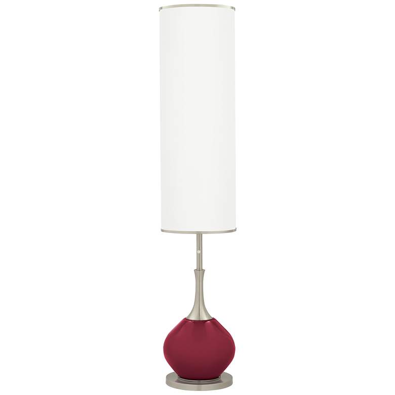 Image 1 Color Plus Jule 62 inch High Modern Glass Antique Red Floor Lamp