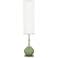 Color Plus Jule 62" High Modern Glass Majolica Green Floor Lamp