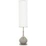 Color Plus Jule 62" High Modern Glass Requisite Gray Floor Lamp