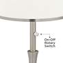 Color Plus Jule 62" High Modern Glass Requisite Gray Floor Lamp