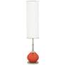 Color Plus Jule 62" High Modern Koi Orange Floor Lamp