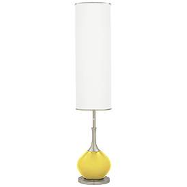 Image1 of Color Plus Jule 62" High Modern Lemon Twist Yellow Floor Lamp