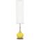 Color Plus Jule 62" High Modern Lemon Twist Yellow Floor Lamp