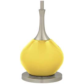 Image4 of Color Plus Jule 62" High Modern Lemon Twist Yellow Floor Lamp more views