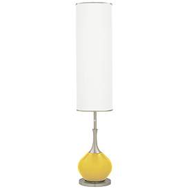 Image1 of Color Plus Jule 62" High Modern Lemon Zest Yellow Floor Lamp