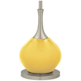Image4 of Color Plus Jule 62" High Modern Lemon Zest Yellow Floor Lamp more views