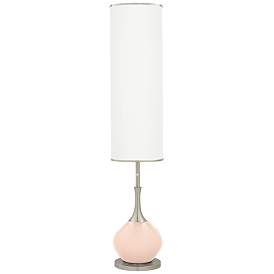 Image1 of Color Plus Jule 62" High Modern Linen Pink Floor Lamp
