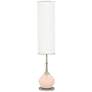 Color Plus Jule 62" High Modern Linen Pink Floor Lamp