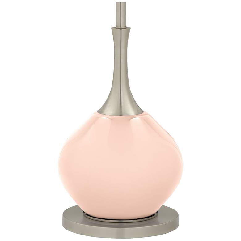 Image 4 Color Plus Jule 62 inch High Modern Linen Pink Floor Lamp more views