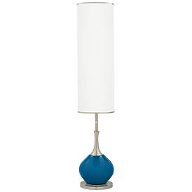 Image1 of Color Plus Jule 62" High Modern Mykonos Blue Floor Lamp