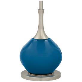 Image4 of Color Plus Jule 62" High Modern Mykonos Blue Floor Lamp more views