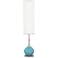 Color Plus Jule 62" High Modern Nautilus Blue Floor Lamp