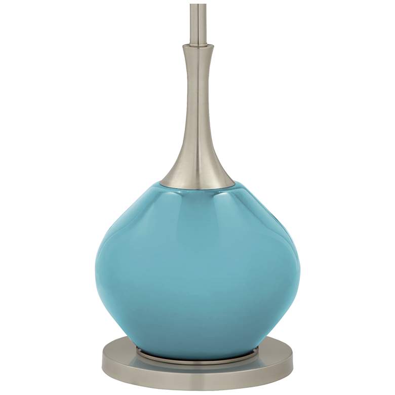 Image 4 Color Plus Jule 62 inch High Modern Nautilus Blue Floor Lamp more views