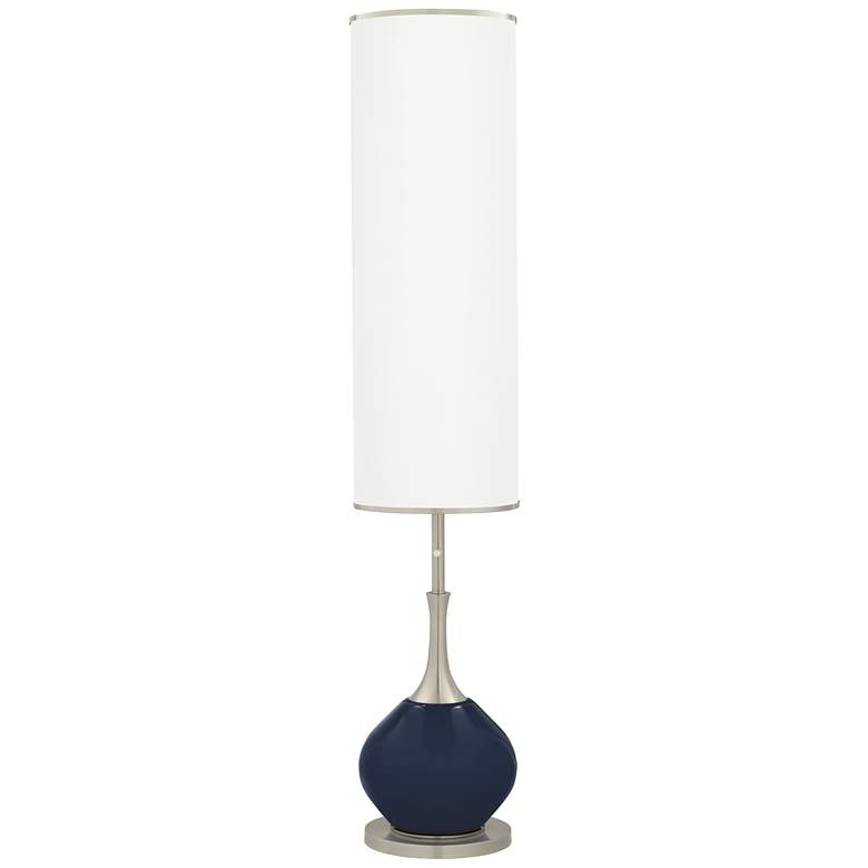 Image 1 Color Plus Jule 62 inch High Modern Naval Blue Floor Lamp