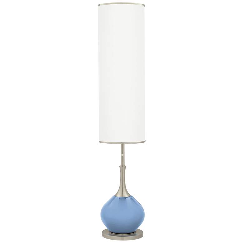 Image 1 Color Plus Jule 62 inch High Modern Placid Blue Floor Lamp