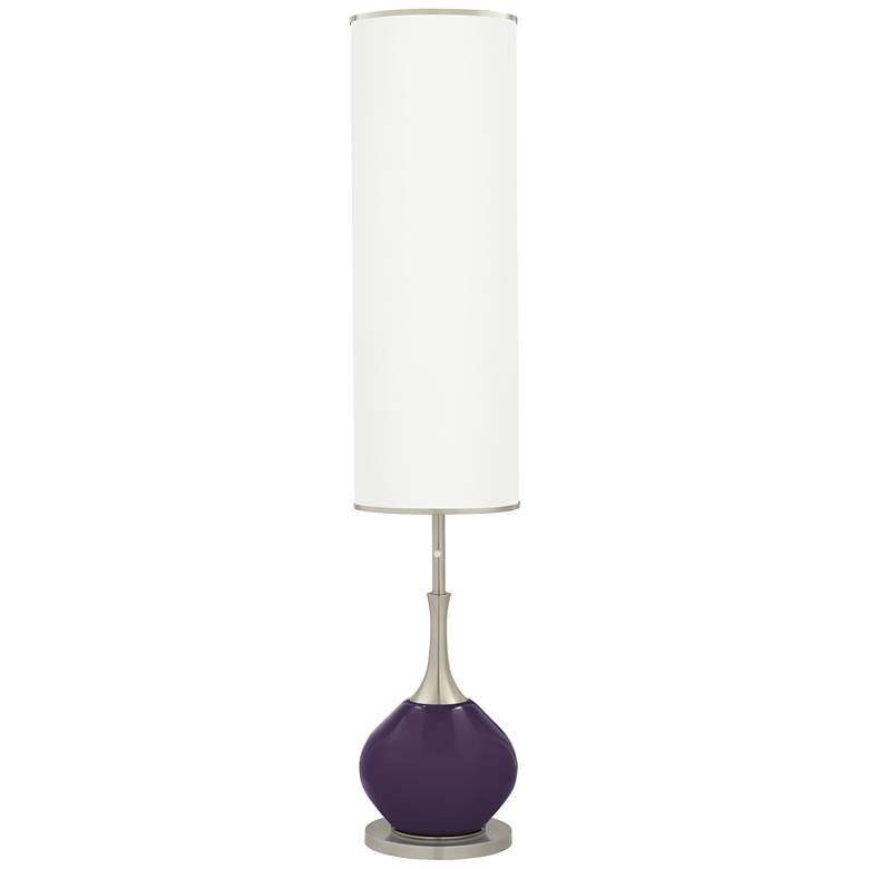 Image 1 Color Plus Jule 62 inch High Modern Quixotic Plum Purple Floor Lamp