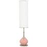 Color Plus Jule 62" High Modern Rustique Warm Coral Pink Floor Lamp