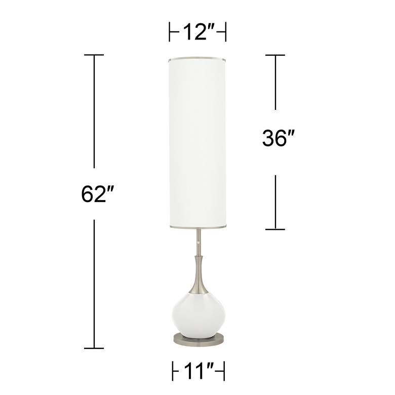 Image 5 Color Plus Jule 62" High Modern Steamed Milk White Floor Lamp more views