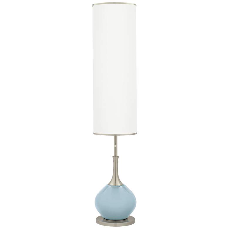 Image 1 Color Plus Jule 62 inch High Modern Vast Sky Blue Floor Lamp