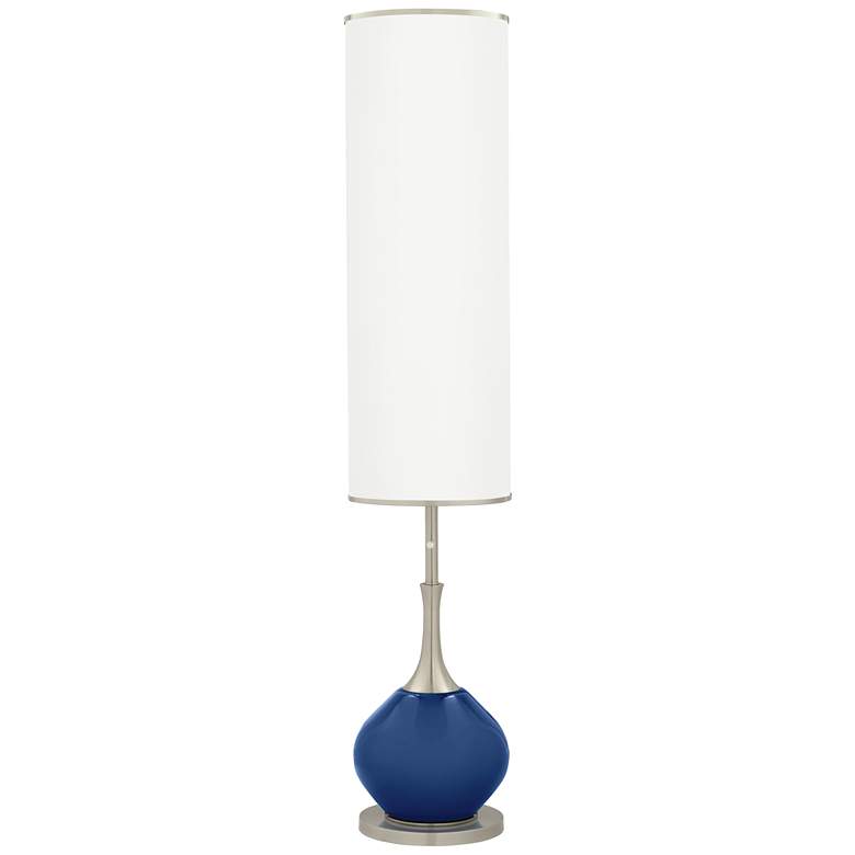 Image 1 Color Plus Jule 62" High Monaco Blue Modern Floor Lamp