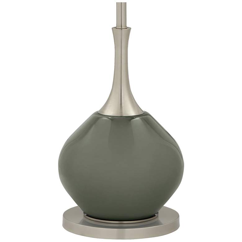 Image 4 Color Plus Jule 62 inch High Pewter Green Glass Floor Lamp more views