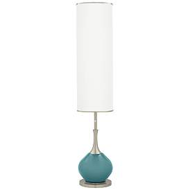 Image1 of Color Plus Jule 62" High Reflecting Pool Blue Modern Floor Lamp